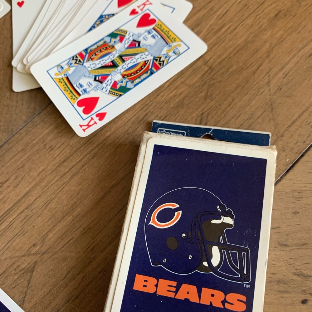 Chicago Bears playing cards